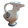 Vintage zoomorphic bird-shaped vase in Biot ceramic