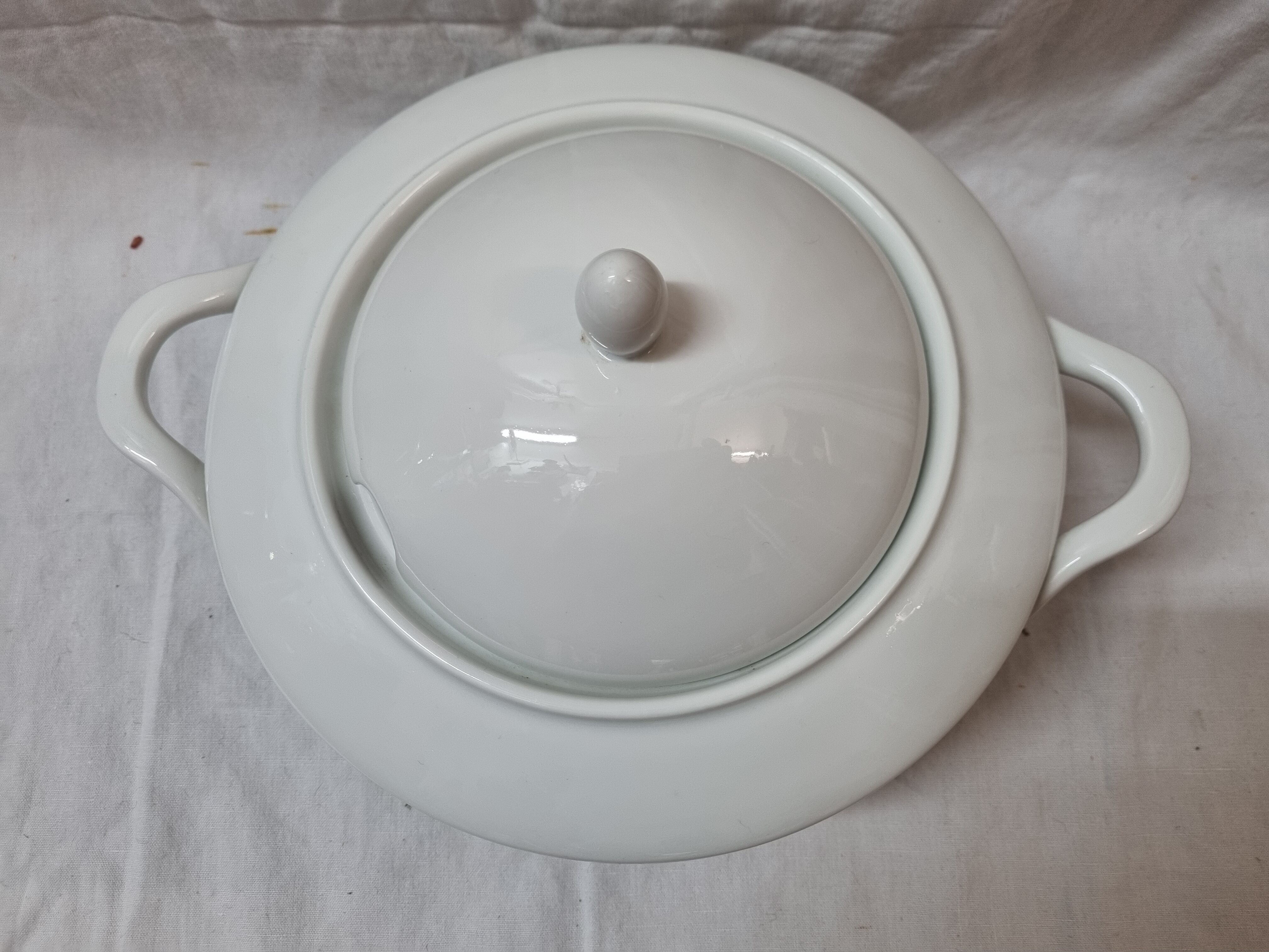 White porcelain tureen