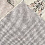 3x6 Gray & Cream Oriental Turkish Vintage Rug, 110x192Cm