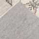 Tapis oriental turc vintage gris et crème