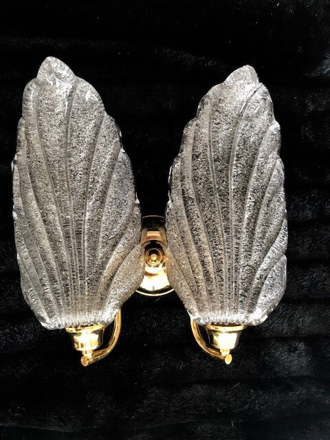 Pair of lamps & Barovier Toso Murano
