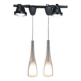 Pair of IKEA klockspel pendant lamps from 1980, cleaned and working