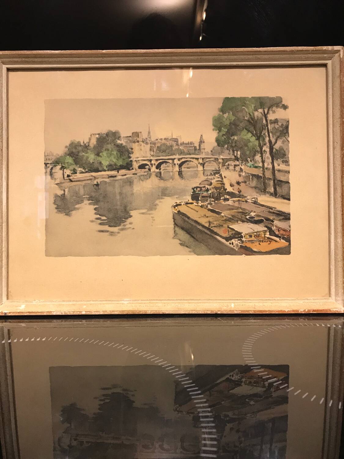 Aquarelle début 20ème siècle le Pont Neuf signée « Henry »