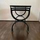 3 nesting tables 1950 Jean Royère wrought iron black opaline vintage