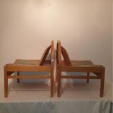 Pair of lounge armchairs Baumann model argos year 70 vintage