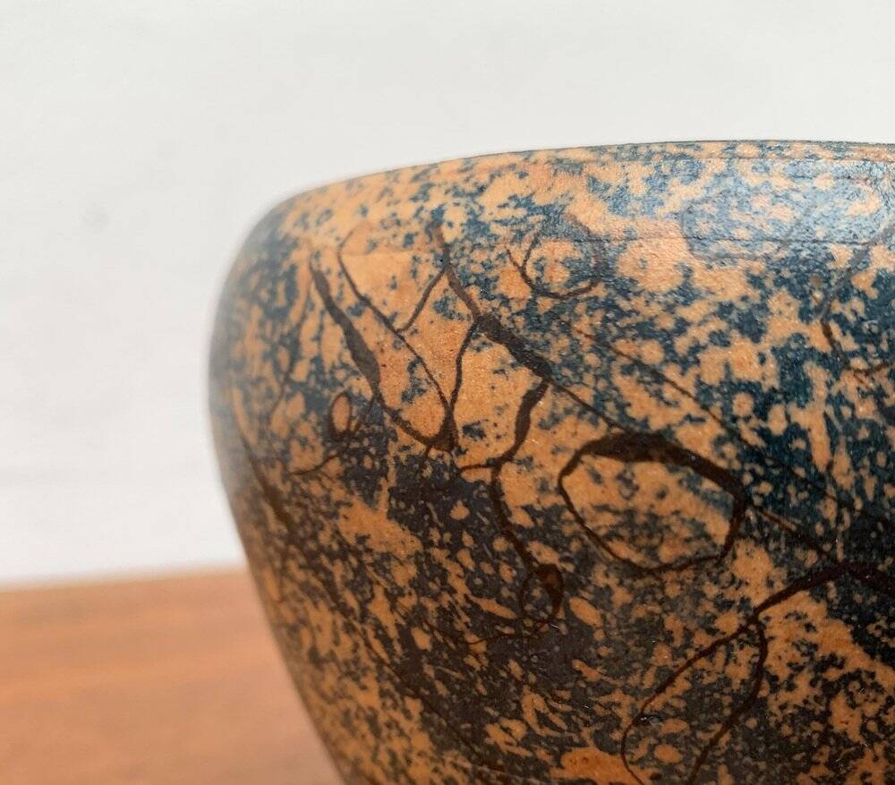 Brutalist Ceramic Bowl from Mid-Century German Study by Gerhard Liebenthron, 1960s