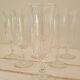 Coupes à champagne en verre ciselé