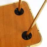 Beautiful Mid Century Modern brass side table with mosaic surface by Münche