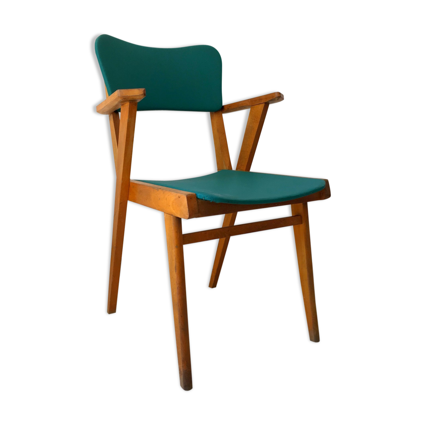 Vintage bridge armchair years 50