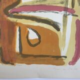 Original lithograph signed by Bram VAN VELDE, Yellow Course, 1967 (MP 40)