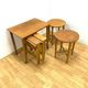Vintage nesting tables by Paul Hundevad, Czech design, 1960s