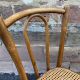 Viennese chair bentwood bistrot café Paris signed Baumann