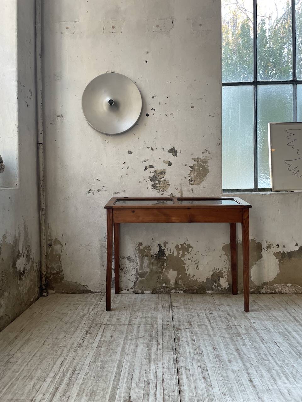 50s display cabinet side table