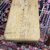 Pair of farmhouse table benches in fir from the early 20th century.