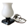 Mid Century Opaline Glass Table Lamp: Retro Bedside Lighting, 1960s Yugosla