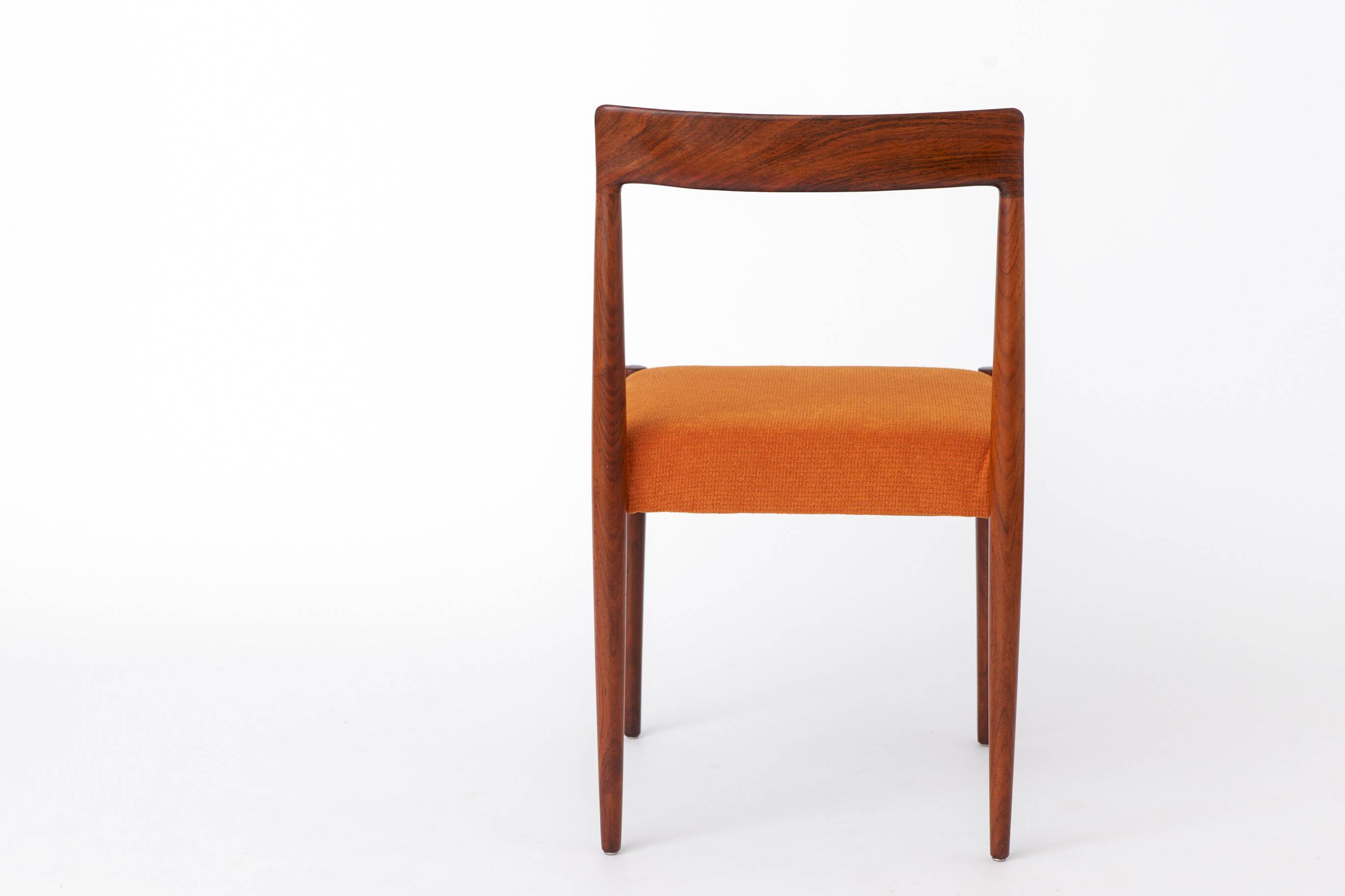 1 of 2 Vintage Lübke Rosewood Dining Chair, 1960s German Mid Century Chair