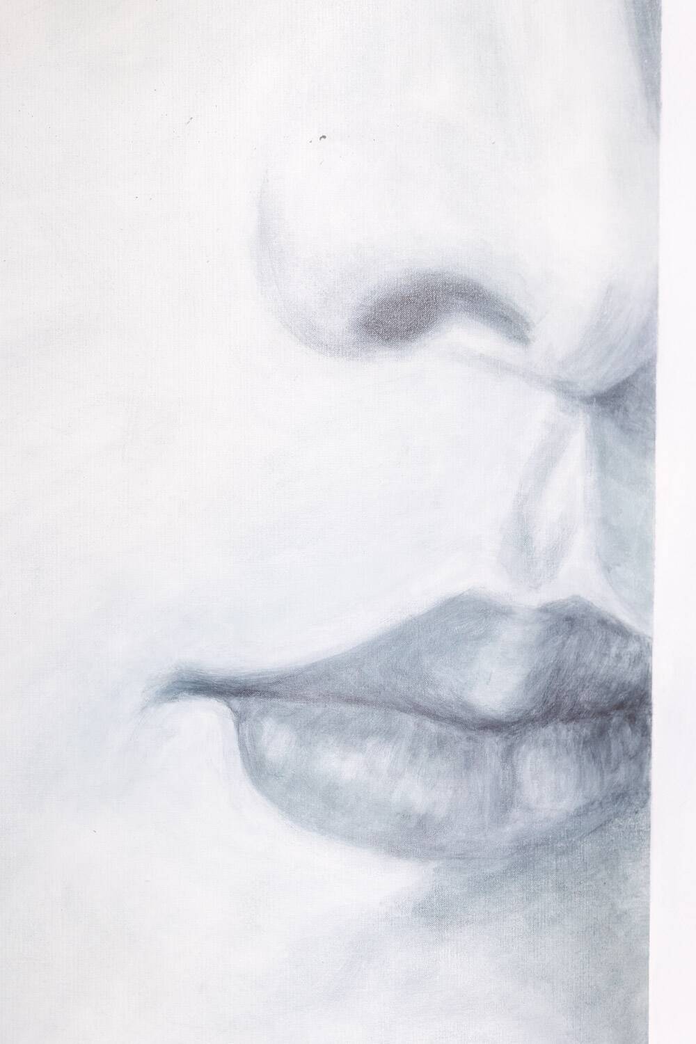 Evelyne Baget Detail of a portrait of a young woman. Contemporary