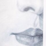 Evelyne Baget Detail of a portrait of a young woman. Contemporary