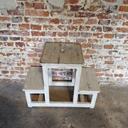 Vintage wooden step stool / ladder – country antique style