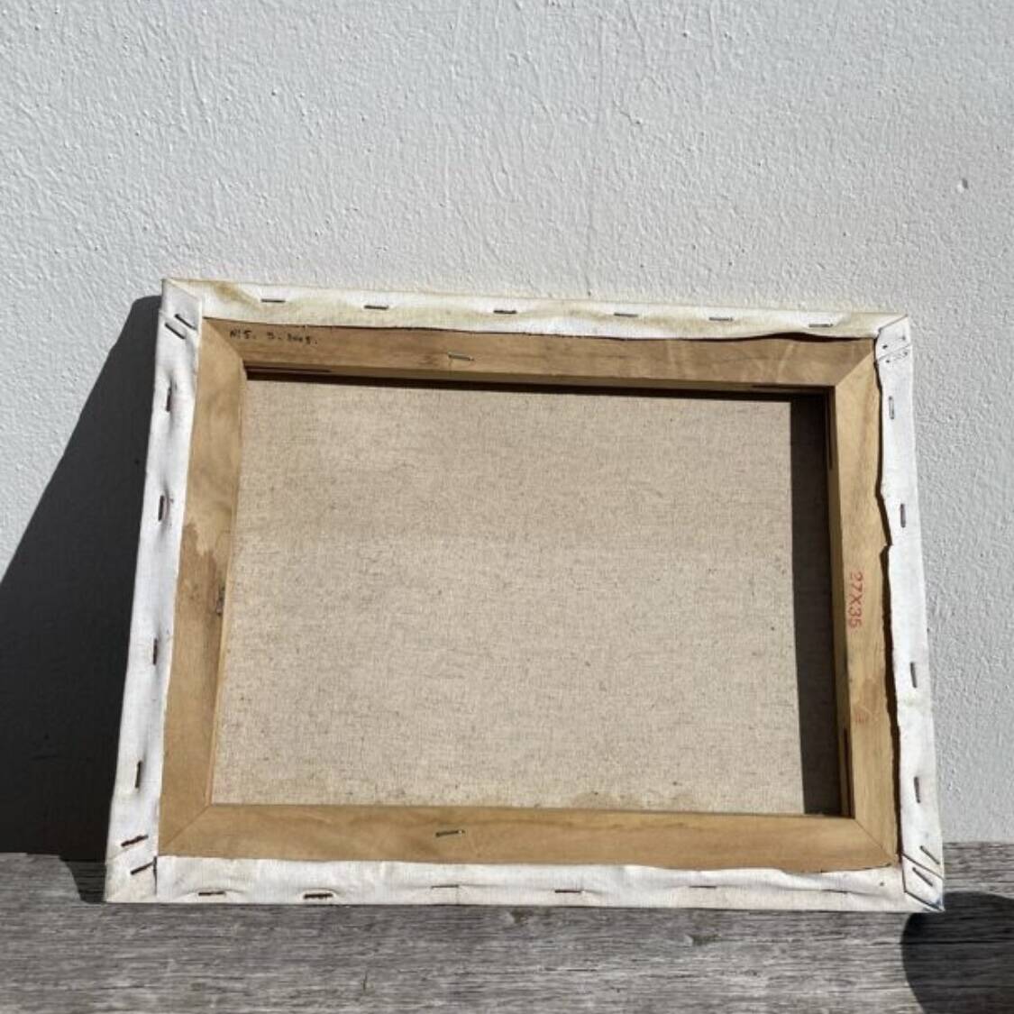 Oil on canvas landscape painting