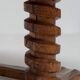 Sculptural French Oak Corkscrew Leg Coffee Table, France 1950s