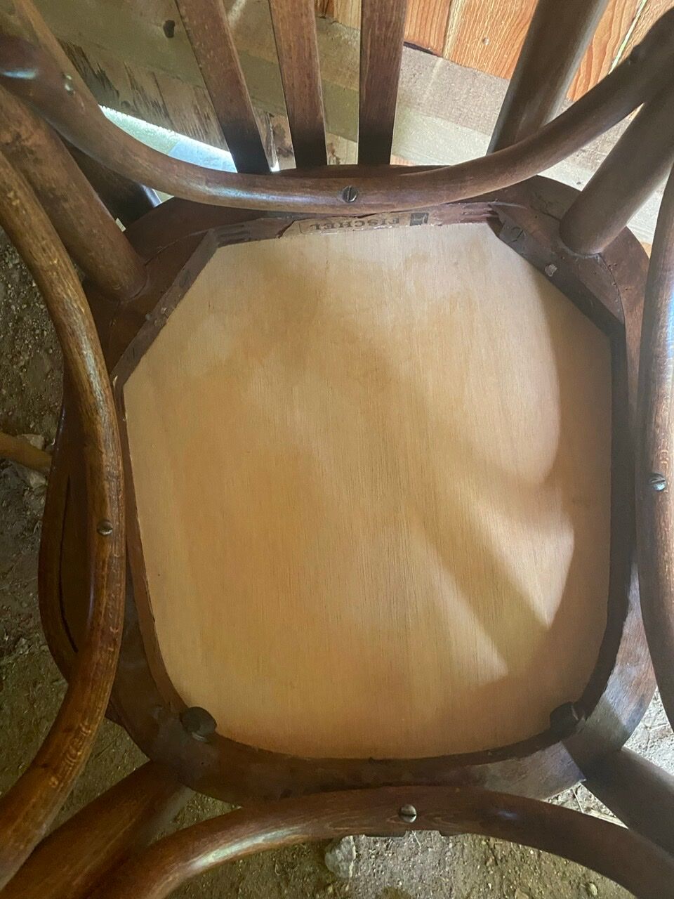 Set of 6 chairs bistro Fischel early XX century