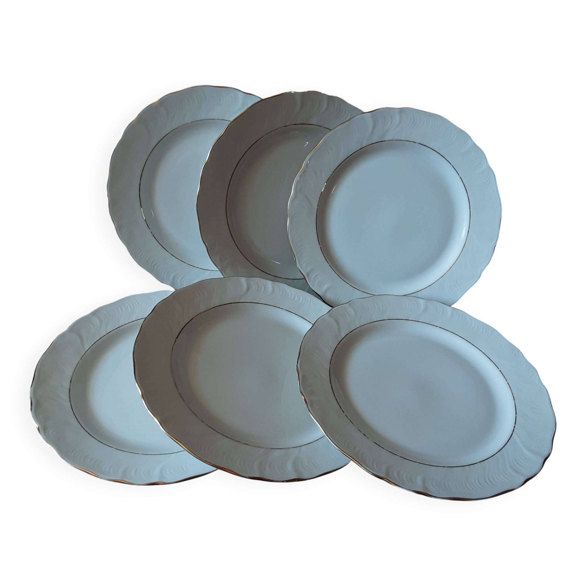 Set of 6 Italian Tognana dinner plates