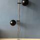 Vintage mid-century black eyeball floor lamp