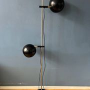 Lampadaire vintage en forme d'œil noir du milieu du siècle