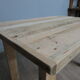 Raw farmhouse table in solid wood