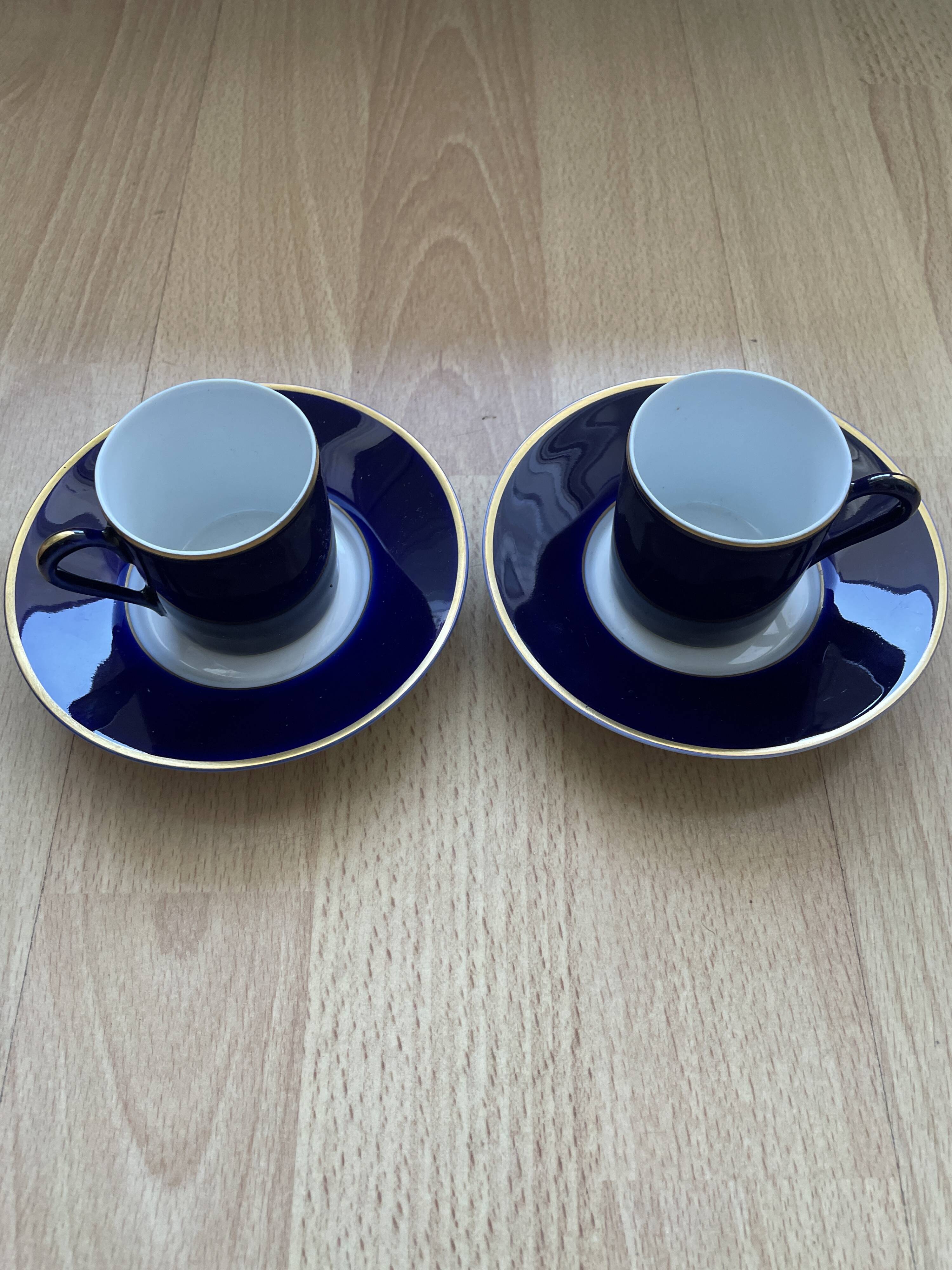 Tasses à café en porcelaine de Limoges