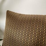 Black gold cushion art deco pattern