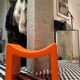 Stool M stool ultra design contempo seat orange by Marzais Creations