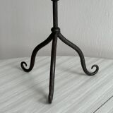 5-arm black metal candlestick