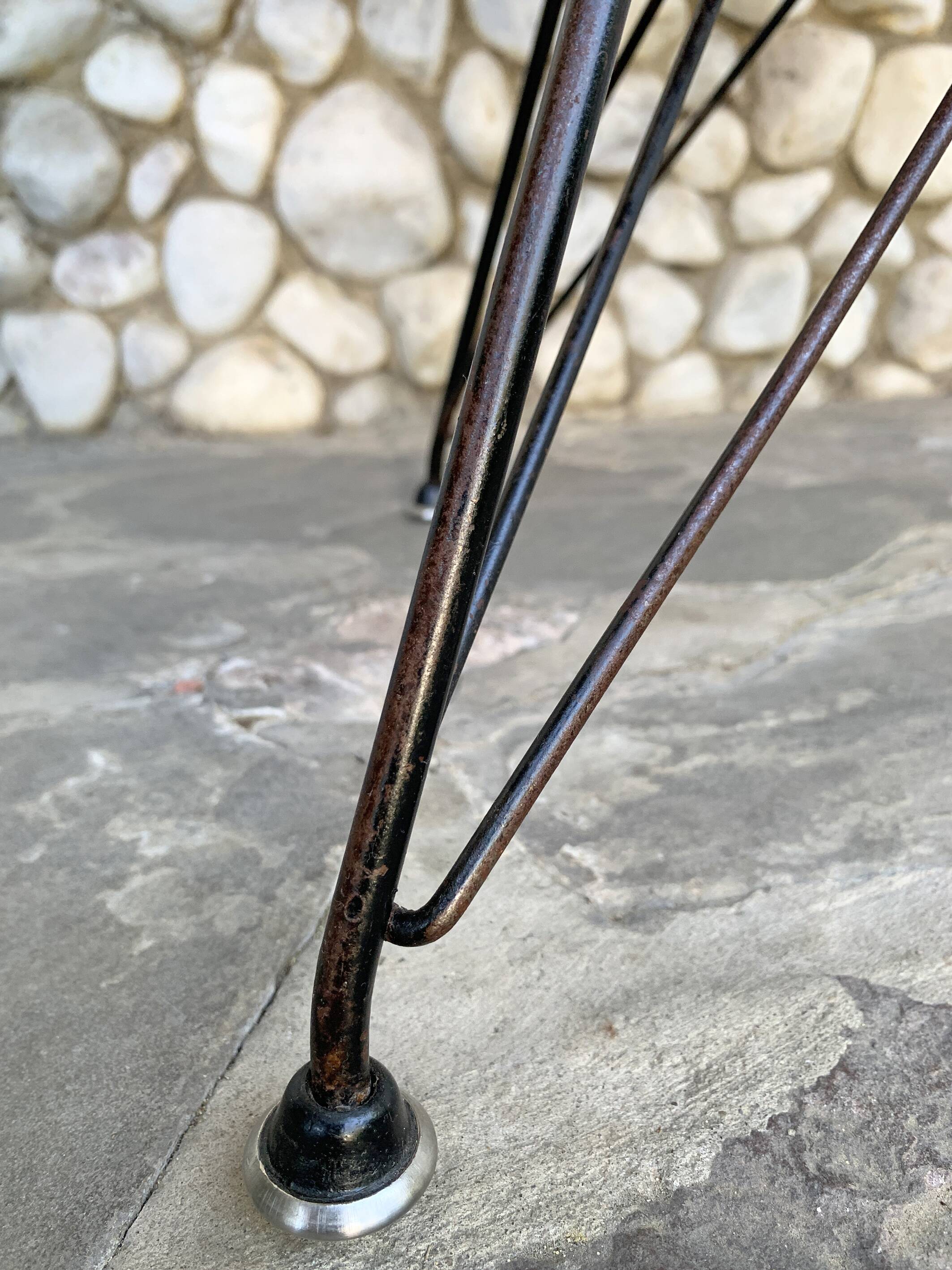 Eames DAR fiberglass armchair with original Eiffel base, Herman Miller 1963