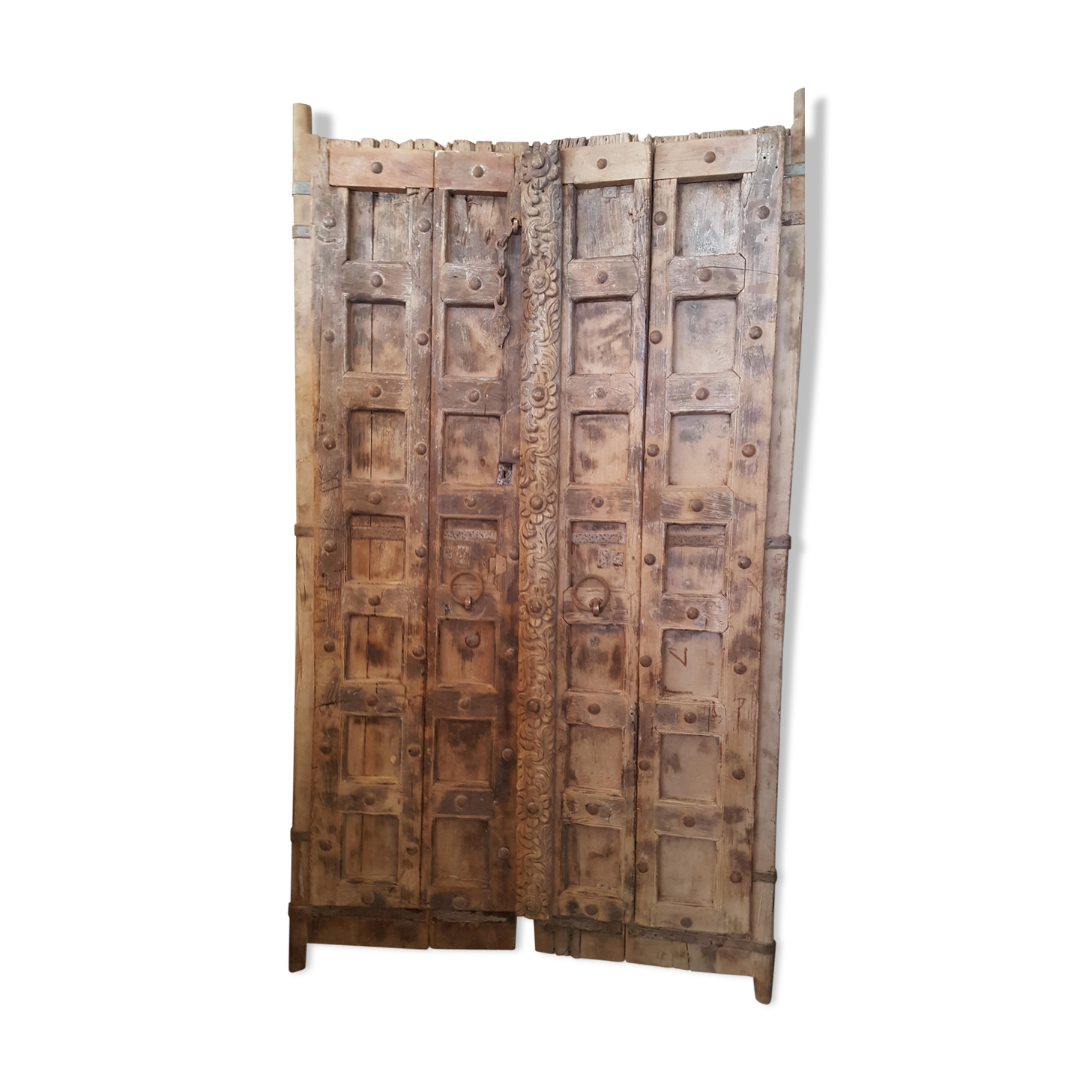 19th century double-leaf Indian door
