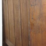 Banc ancien en bois à haut dossier – Fin XIXe / Début XXe siècle
