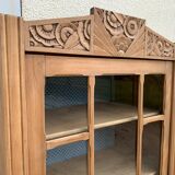 Art deco glass-glazed parisian wardrobe