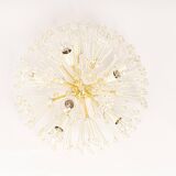 Star Ceiling Light in Brass and Crystal by Emil Stejnar, Austria, 1960s