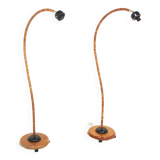 Set of 2 Scandinavian floor lamps, Svanhals, Markslöjd, Sweden, 1980