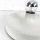 Space Age wall lamp by Staff Leuchten in aluminum, Flush Light, 1960-70