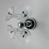 Wall lamp sputnik flowers, murano glass, italy, 1970