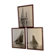 Lot de 3 photographies thème pêche voiles océan