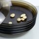 Set of 6 hollow plates in Vereco smoked glass