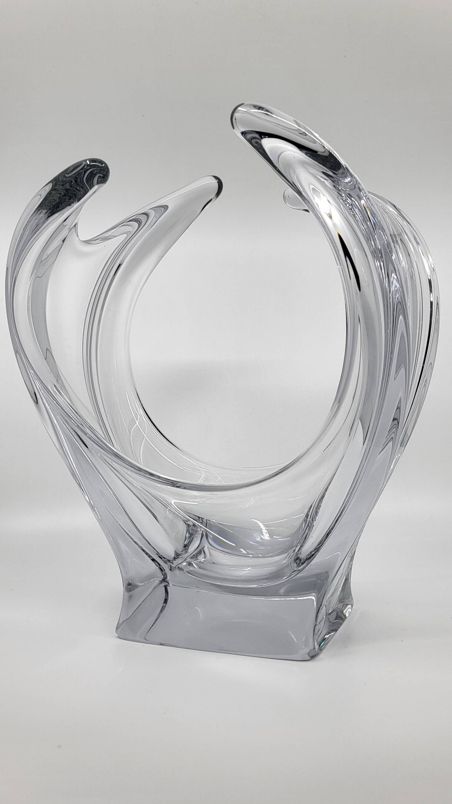 French crystal vase 1970 vintage