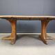 Table de salle à manger extensible XL en pin, style Rainer Daumiller, années 1970