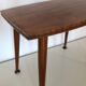Table 1960 English bass wood brass coffee table - 50 x 32 cm