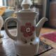 Saint-Amand Camélia coffee pot, 1970s – hand-painted