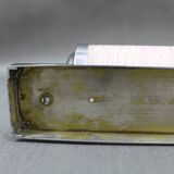 1930s Bauhaus Tubular Wall Light With Pink Glass, Czechoslovakia