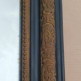 Napoleon III period mirror in wood and stucco